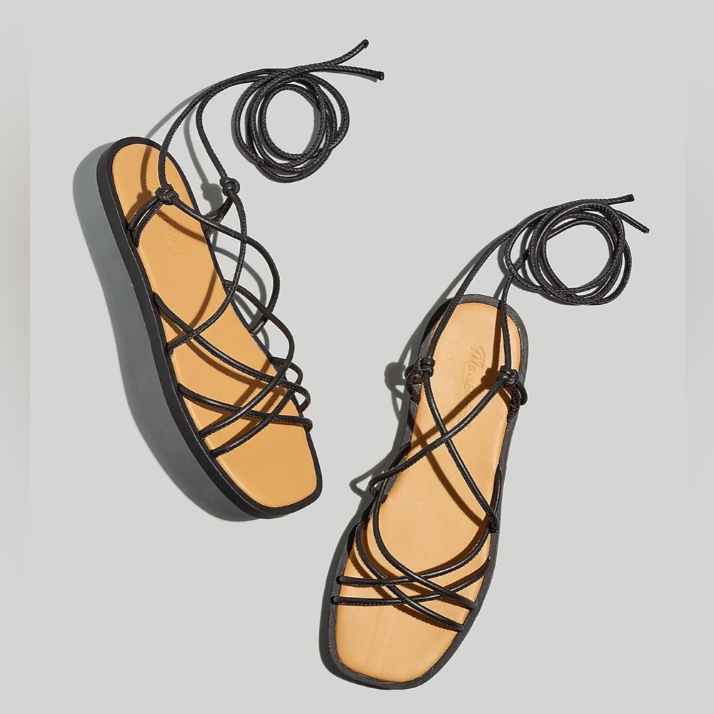 Madewell Soraya Sandals Black Size 10.5